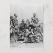 Warriors, Belgisch Congo, 1894 Briefkaart (Voorkant)