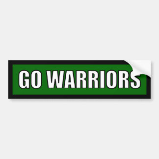 Warriors - Black Green White Bumpersticker