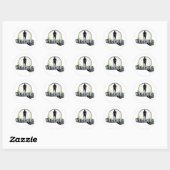 Warrior's Club-Sticker Ronde Sticker (Vel)