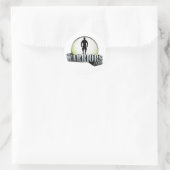 Warrior's Club-Sticker Ronde Sticker (Tas)