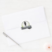 Warrior's Club-Sticker Ronde Sticker (Envelop)