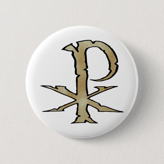 Warriors Cross Ronde Button 5,7 Cm (Voorkant)