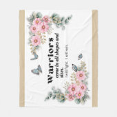Warriors Fleece Blanket - Cancer Awareness Deken (Voorkant)