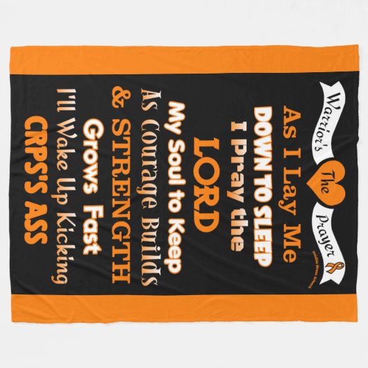 Warrior's gebed...CRPS Fleece Deken (Voorkant (Horizontaal))