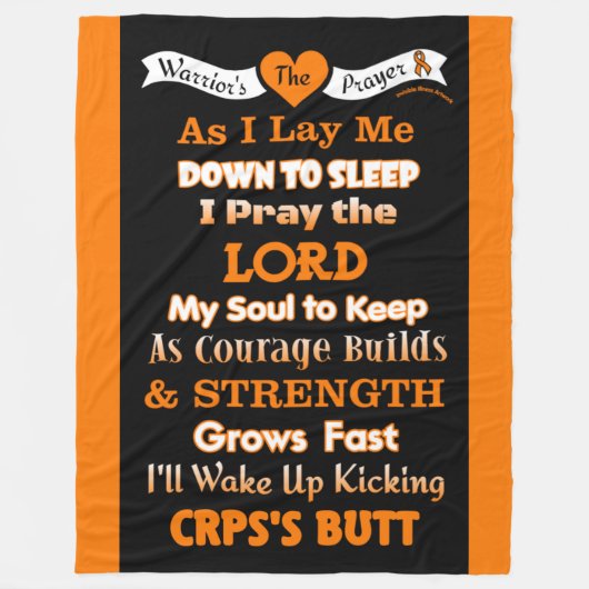 Warrior's gebed...CRPS Fleece Deken (Voorkant)