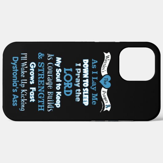 Warrior's gebed.. Dystonie Case-Mate iPhone Case (Achterkant (horizontaal))