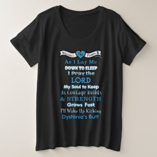 Warrior's gebed.. Dystonie Grote Maat T-shirt