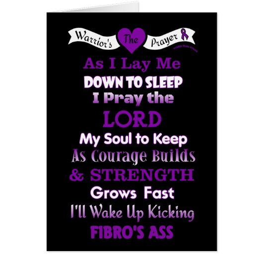 Warrior's gebed...Fibro (Voorkant)