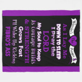 Warrior's gebed...Fibro Fleece Deken (Voorkant (Horizontaal))