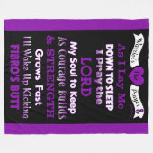 Warrior's gebed...Fibro Fleece Deken (Voorkant (Horizontaal))
