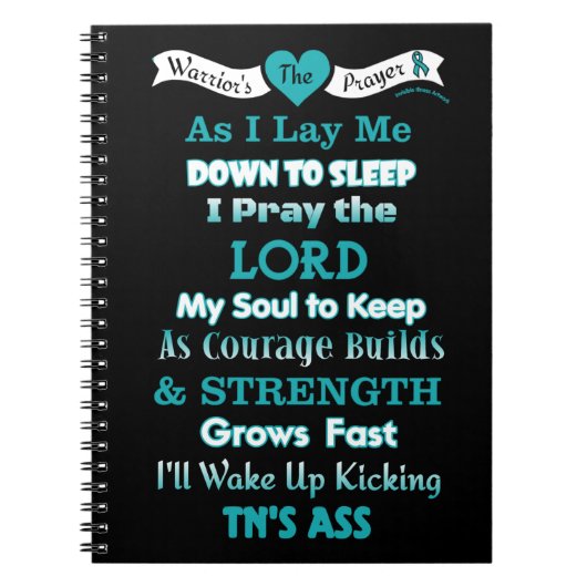 Warrior's gebed...TN Notitieboek (Voorkant)