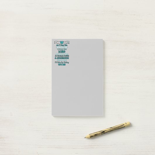Warrior's gebed...TN Post-it® Notes (Op bureau)