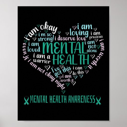 Warriors Green Support Squads Mentals Health Aware Poster (Voorkant)