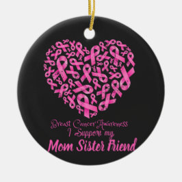 Warriors in Pink: Breast Cancer Awareness Keramisch Ornament