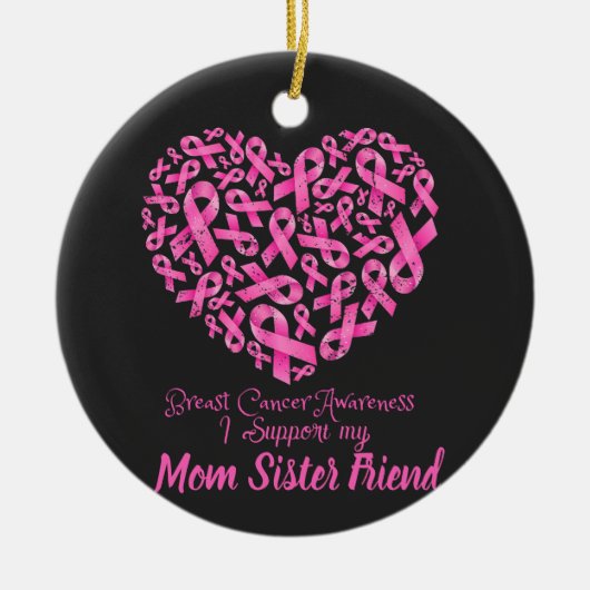 Warriors in Pink: Breast Cancer Awareness Keramisch Ornament (Voorkant)