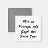 Warrior's maaltijd boodschappenlijst magneet (Voorkant / Achterkant)