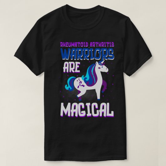 Warriors magische reumatoïde artritis bewustzijn i t-shirt (Design voorkant)