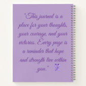 Warriors of Hope Strength Notebook – Inspirational Notitieboek (Achterkant)