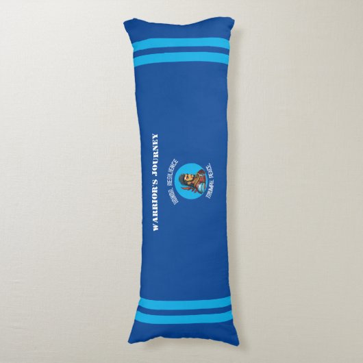 Warrior's Path Body Pillow: een credo van moed Lichaamskussen (Voorkant Verticaal)