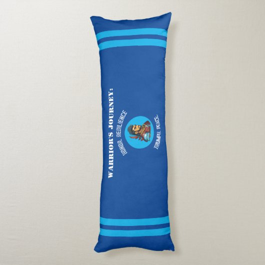 Warrior's Path Body Pillow: een credo van moed Lichaamskussen (Achterkant (Verticaal))