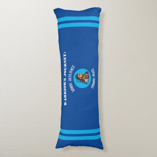 Warrior's Path Body Pillow: een credo van moed Lichaamskussen (Voorkant Verticaal)