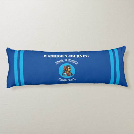 Warrior's Path Body Pillow: een credo van moed Lichaamskussen (Achterkant)