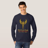 Warriors Path - Peaceful Warrior Blue Long Sleve T-shirt (Voorkant volledig)