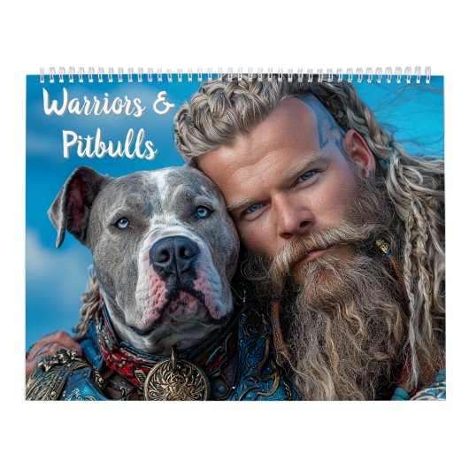 Warriors & Pitbull Dog Heroes Kalender (Hoes)
