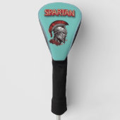 Warrior's Pride - Spartaanse helm met rode pluim Golfheadcover (Voorkant)