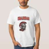 Warrior's Pride - Spartaanse helm met rode pluim T-shirt (Voorkant)