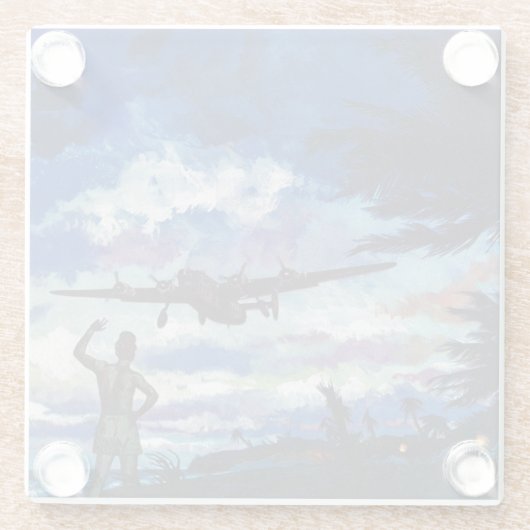 Warrior's Return Glazen Onderzetter (Achterkant)