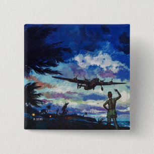 Warrior's Return Vierkante Button 5,1 Cm