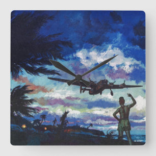 Warrior's Return Vierkante Klok