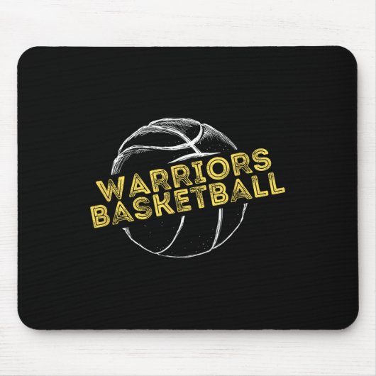 Warriors Schets Schets Speler Schets Sport V1 Muismat (Voorkant)