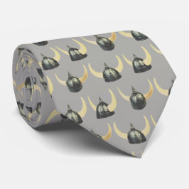 Warriors Vikings Helmet Mascot Football Necktie Stropdas