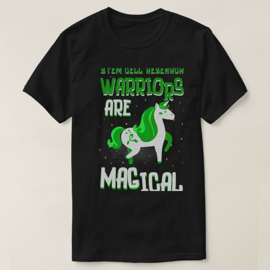 Warriors zijn magische stamcelonderzoeksbewustzijn t-shirt (Design voorkant)