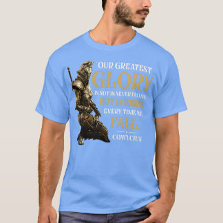 Warriorx27s Creed Confucius Citaat T-shirt