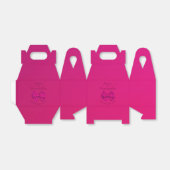 Warroze satijnen strik – bedankdoosjes (Uitgevouwen)