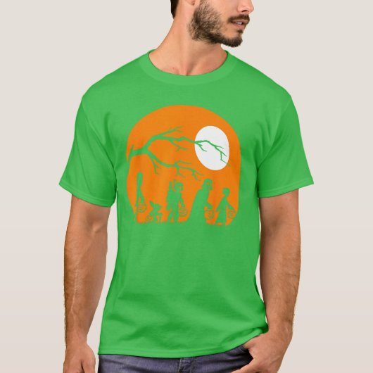 Wars Trick Or Treat Halloween Silhouette T-shirt (Voorkant)