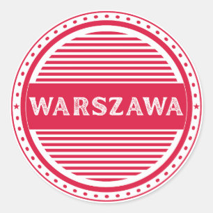 Warsaw City Pride Embleem – Poolse identiteit Ronde Sticker