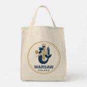 Warsaw Poland Europe Tote Bag (Achterkant)