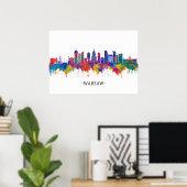 Warsaw Poland Skyline Poster (Thuiskantoor)
