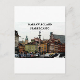 WARSAW POLAND STARE MIASTO OLD TOWN BRIEFKAART