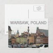 WARSAW POLAND STARE MIASTO OLD TOWN v.2 Briefkaart (Voorkant / Achterkant)