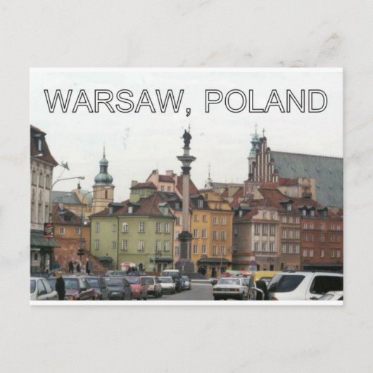 WARSAW POLAND STARE MIASTO OLD TOWN v.2 Briefkaart (Voorkant)