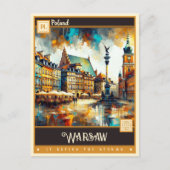Warsaw, Polen |  schilderij Briefkaart (Voorkant)