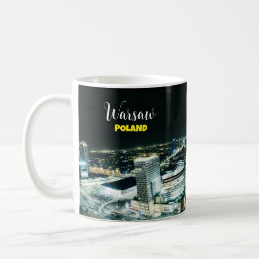 Warsaw Polen Souvenir Koffiemok   (Links)