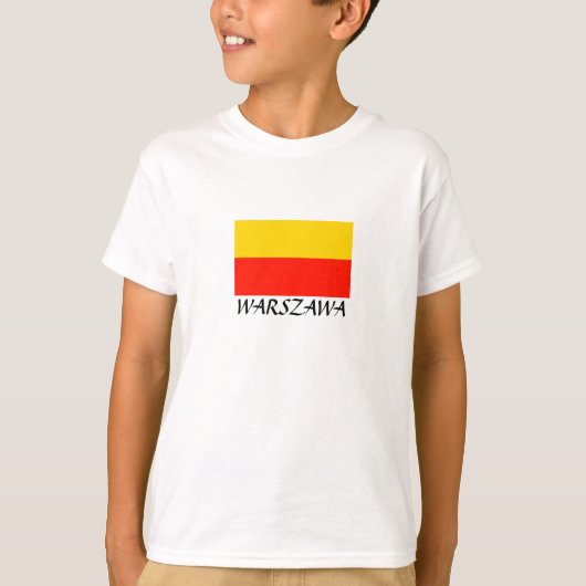 Warsawf Flag "WARSZAWA" T-shirt (Voorkant)