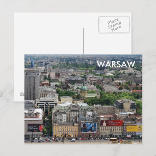 Warschau Briefkaart (Voorkant / Achterkant)