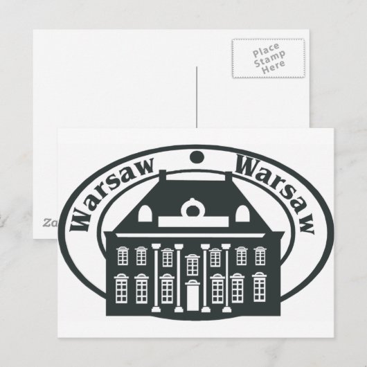 Warschau Briefkaart (Voorkant / Achterkant)